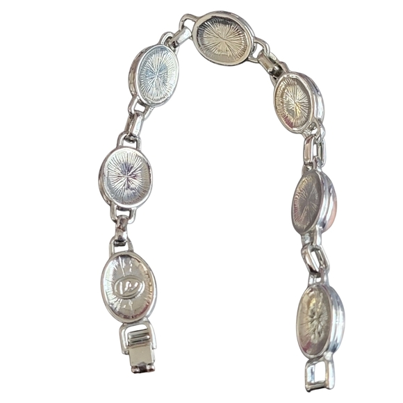 Silver  And Multi Color neutral  Bracelet - Picture 3 of 4